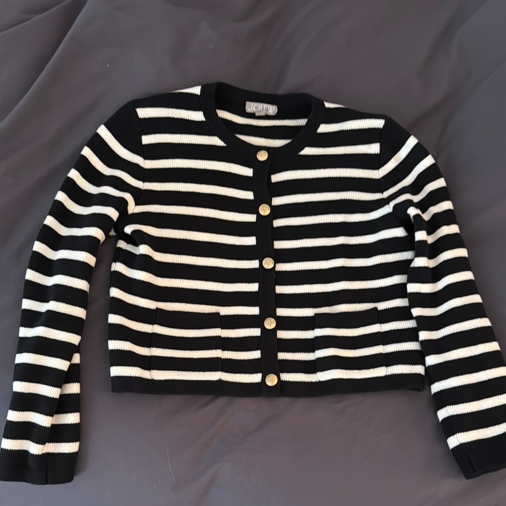 J.Crew Emilie Striped Lady Jacket